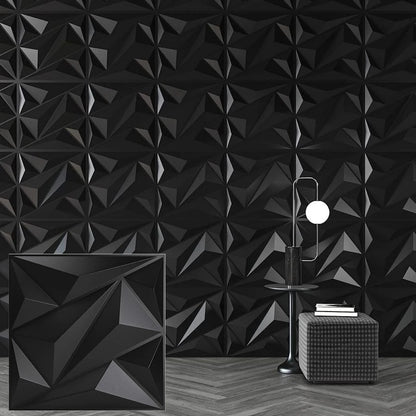KUUJOJO 3D Textured Wall Panels – Indoor Wall Decoration for Living Room, Bedroom, Hotel, Office, Tape