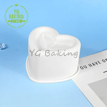 Dorica Silicone Dessert Mold — Single Bento Round, Heart, Square & Star Pudding, Mousse & Chocolate Baking Pan for DIY Cakes and Pastries