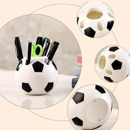 Football Shaped Pen Holder - Creative Desk Organizer for Pens, Stationery & Office Decor