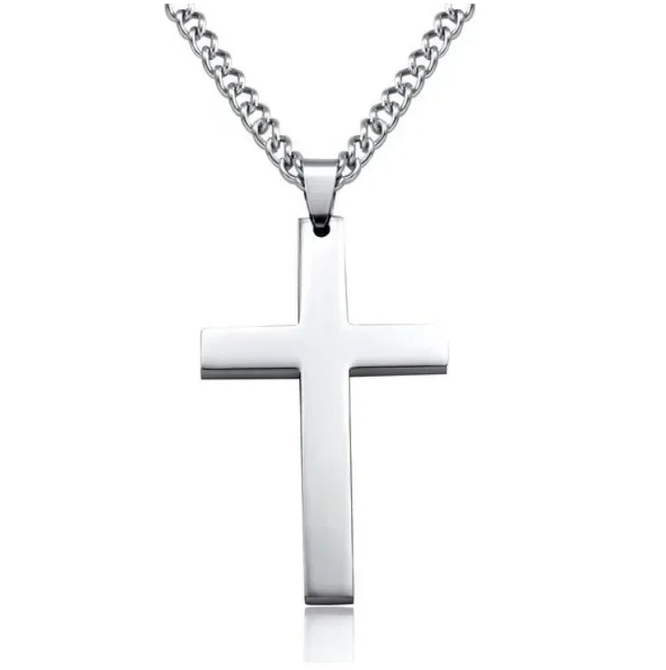 Vintage Crucifix Cross Necklace – Jesus Rosary Beads Chain with Virgin Mary Pendant Religious Jewelry Charm for Men & Women