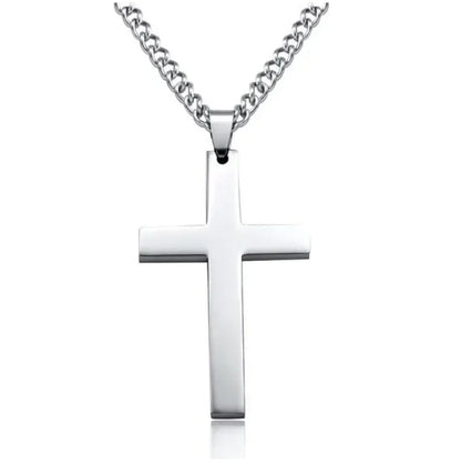 Vintage Crucifix Cross Necklace – Jesus Rosary Beads Chain with Virgin Mary Pendant Religious Jewelry Charm for Men & Women