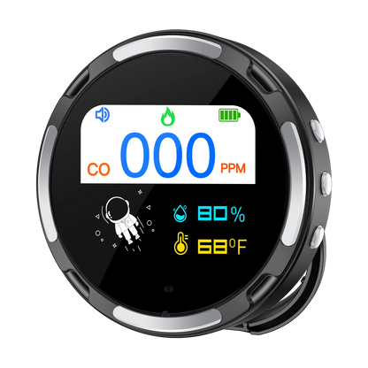 Dotwise Carbon Monoxide Alarm - Portable CO Leak Detector with LCD Display for Home & Camping