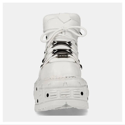 2024 Gothic Platform Shoes - Heavy Metal Punk, Height-Increasing Leather, Millennium Hot Girl Asian Culture Style