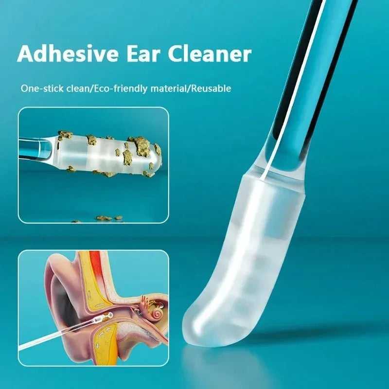 Reusable Silicone Earwax Remover – Gentle Ear Cleaning Sticks for Sensitive Ears