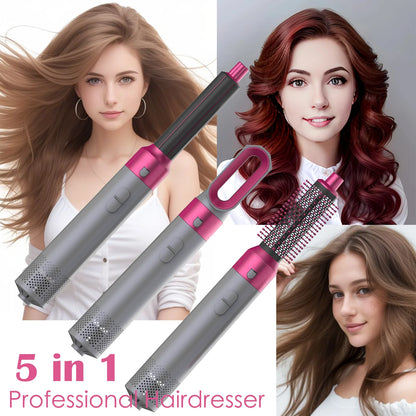 5-in-1 Hair Dryer Multi Styler – Curling Iron, Hair Straightener, Hair Brush & Dryer All-in-One Tool