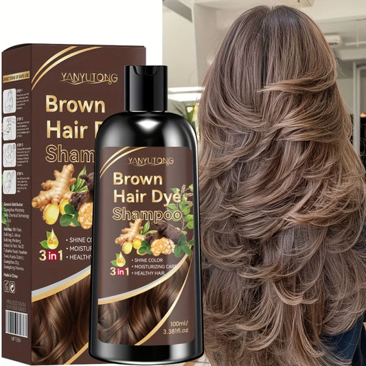 3-in-1 Turmeric Color-Treated Shampoo - Plant-Based Nourishing Formula for Gentle Hair Care and Color Protection