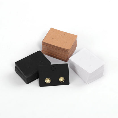 50PCS Jewelry Display Cards — Self-Seal Cardboard Hang Tags for Earrings & Necklaces, Jewelry Organizer Packaging