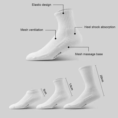 Men’s Winter Cotton Socks – Deodorant, Thickened Towel Bottom with Velvet, Mid-Tube Sports & Basketball Socks