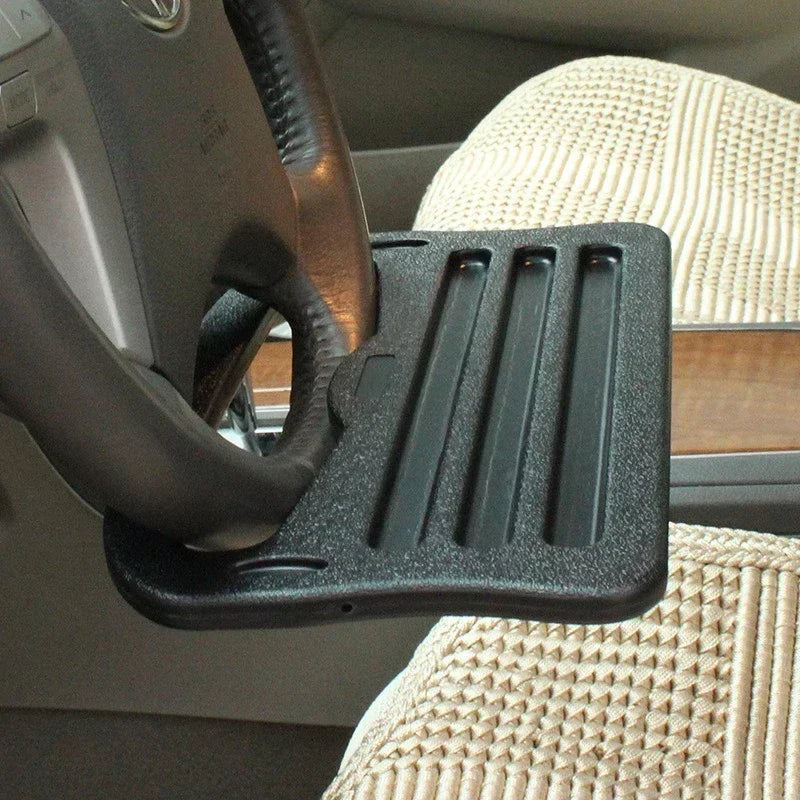 Portable Car Laptop Desk Mount Stand — Steering Wheel Tray Table for Work, Dining & Drinks