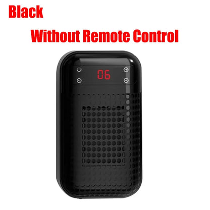 Portable Plug-In Wall Outlet Heater - Compact Electric Space Heater with Remote Control for Bathroom, Bedroom & Home Use