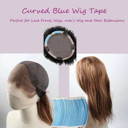 36-Piece Strong Wig Tape Adhesive Strips - Waterproof Double-Sided Tape for Toupees and Lace Wigs
