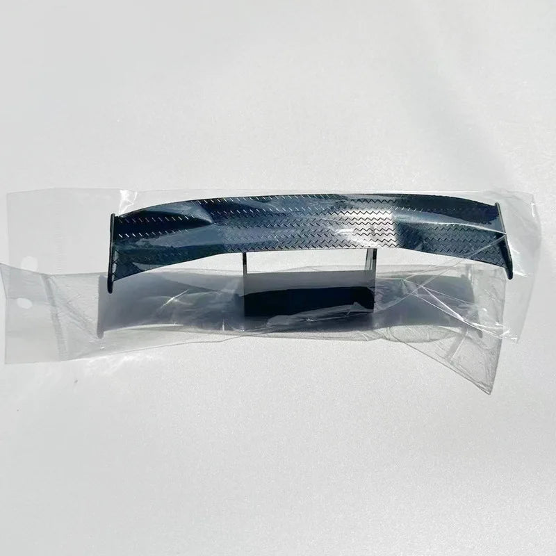 Black Mini Tail Fins Spoiler - Universal Car Exterior Racing Style Decorative Wing Accessories