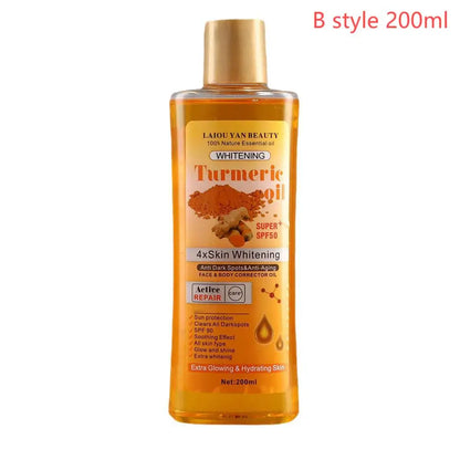 Turmeric Essential Oil 200ml – Moisturizing Body & Facial Massage Oil, Brightening & Smoothing Aromatherapy Skin Care