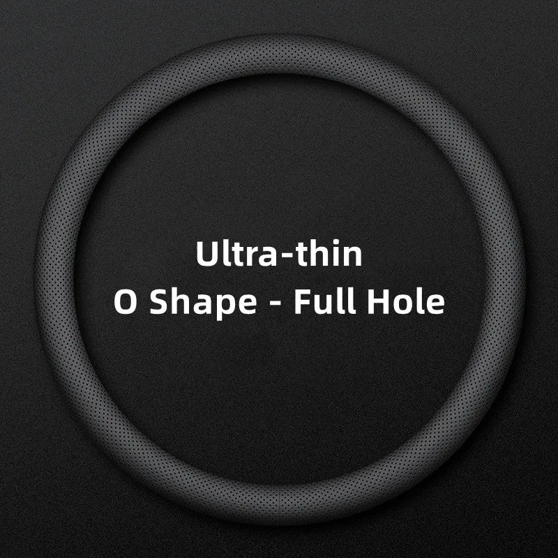 Ultra-Thin Universal Car Steering Wheel Cover — 37-38cm Breathable Wrap Accessory