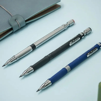 Mechanical Pencil Set 2.0mm – Automatic Pencil with 2B Black & Colored Lead Refills for Writing, Sketching, & Art Drawing