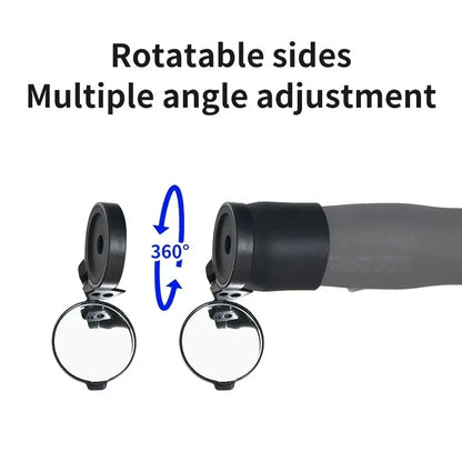 Rrskit Bicycle Handlebar Mirrors for MTB & Road Bikes - 360° Rotatable Bike Side Mirror for Convenience & Safety