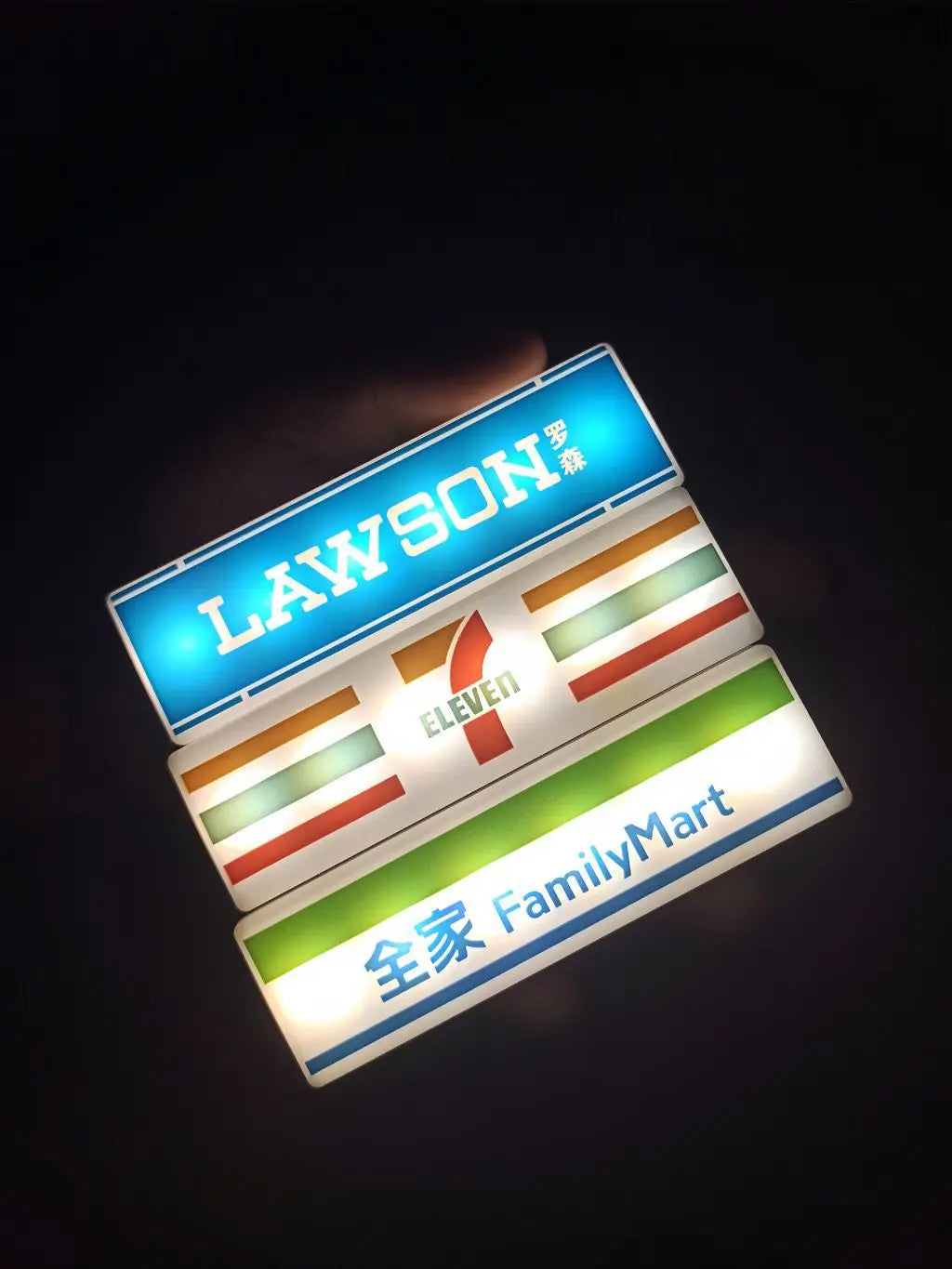 Magnetic Fridge Stickers – Coffee Shop 711 Luminous Light Box, Creative Convenience Store Decor & Home Ornament