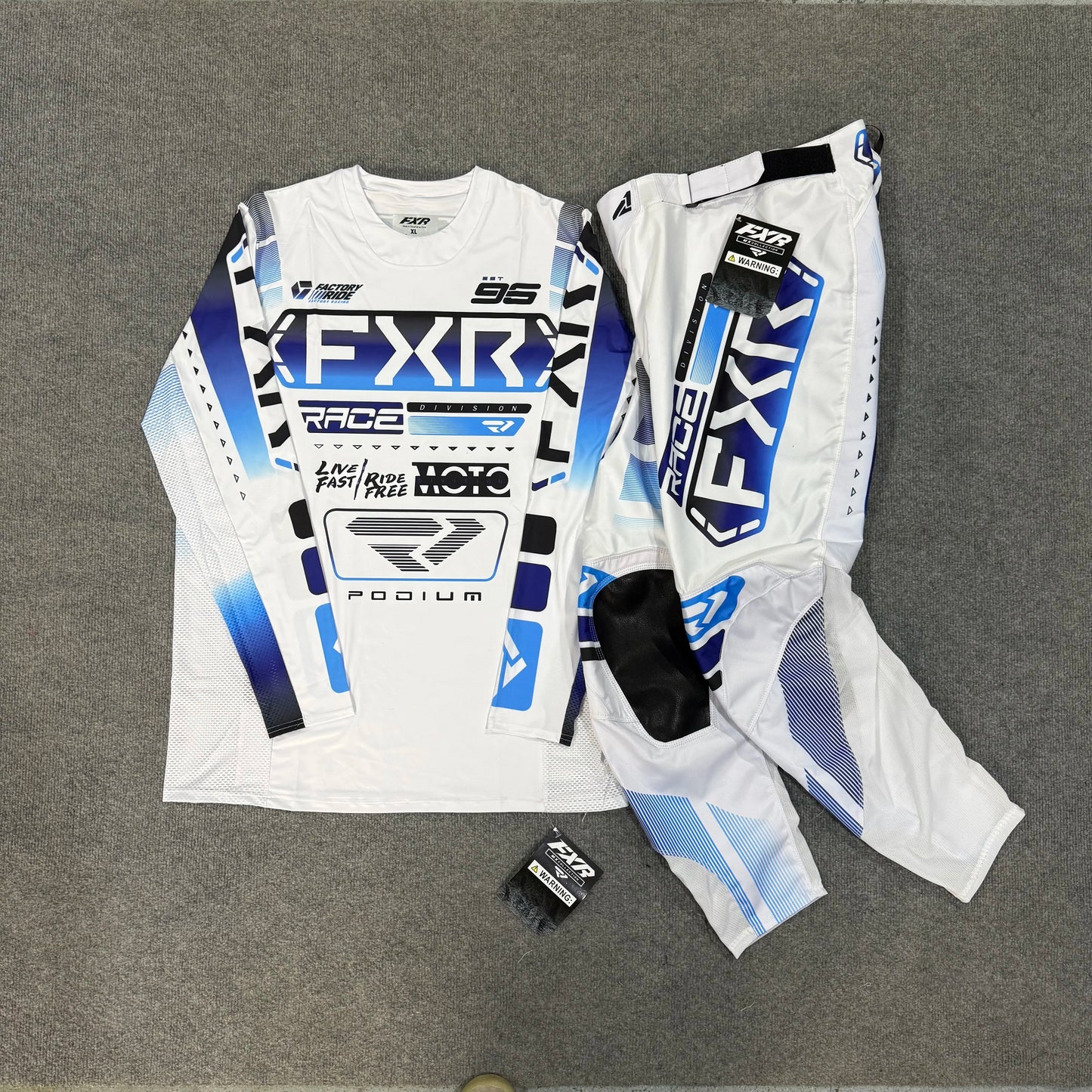FXR 2025 PODIUM/CLUTCH PRO Gear Set – Dirt Bike Motocross Jersey & Pants Combo for Off-Road Riding