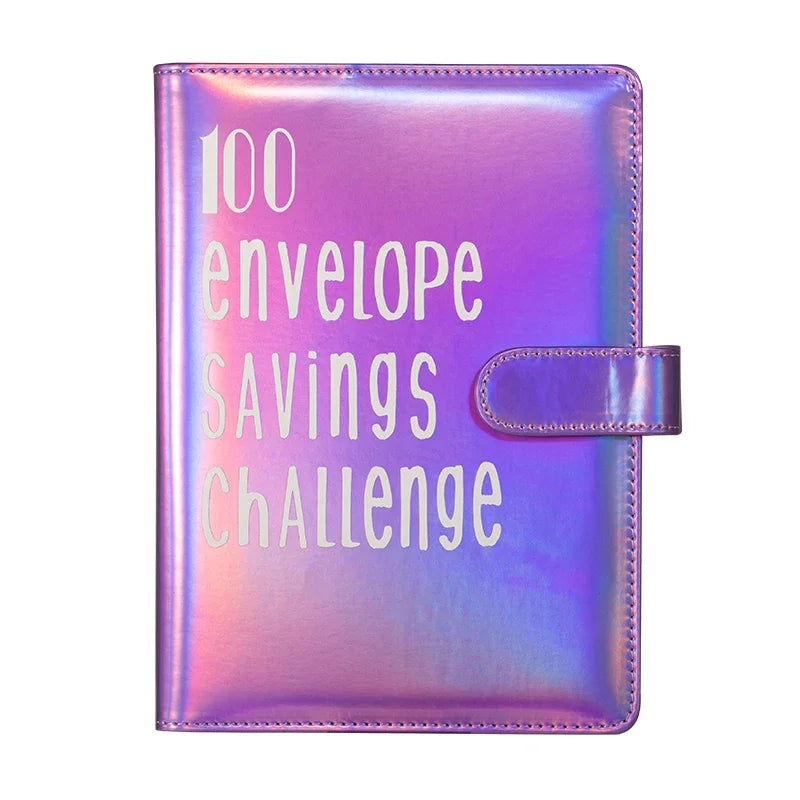 100 Envelope Challenge Binder – Savings Challenge Loose-Leaf Budget Binder with Cash Envelopes, Money Organizer System
