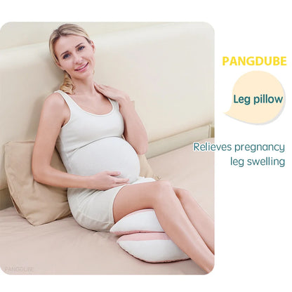 PANGDUBE Pregnancy Pillow — Cotton Body Pillow with Free Waist Support Auxiliary Pillow for Pregnant Women Sleeping