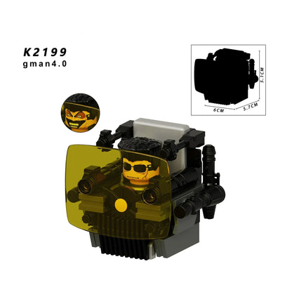 KDL Skibidi Toilet Man Anime Block Figures – TVMan, Titan, Cameraman & Speakerman Model Toy Gift for Kids