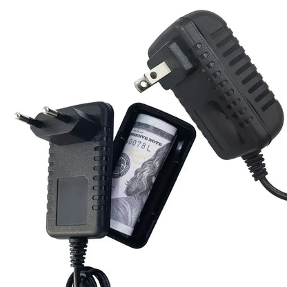 Money Safe Box with Key – Hidden Storage for Cash & Valuables (Travel, Anti-Theft, EU/US Plug)