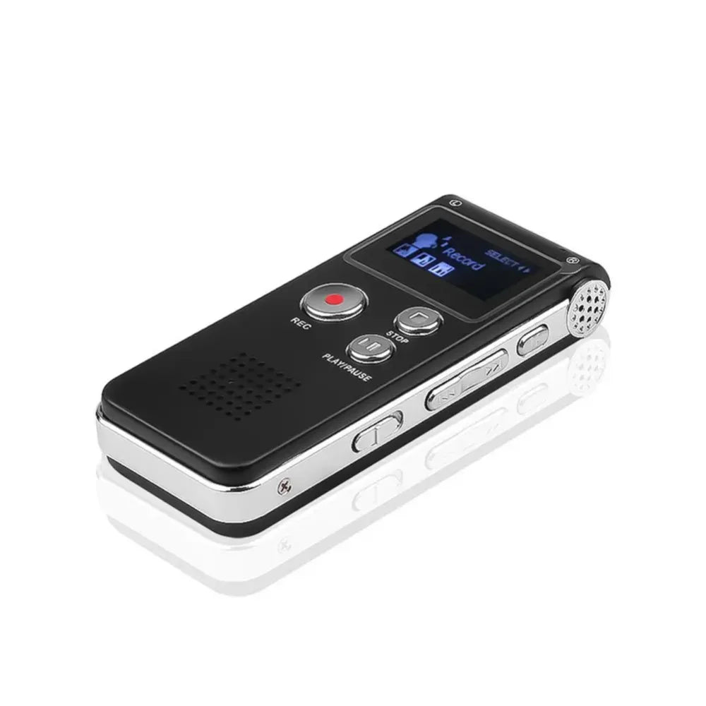 Professional Mini USB Voice Recorder: 8GB MP3 Player with Sound Audio Recording - Compact Dictaphone and Flash Drive Combo