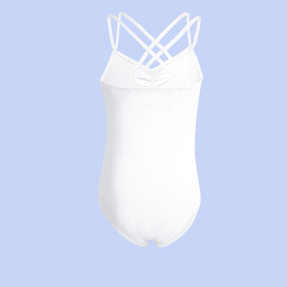 Girls Ballet Leotard - Crisscross Back Dancewear Outfit for Toddler Gymnastics & Stage