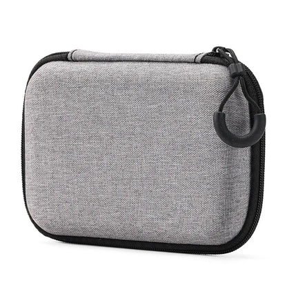 Portable Shockproof Headphone Case – Hard Shell Earphone Bag for Headset, Memory Card & USB Cable Storage