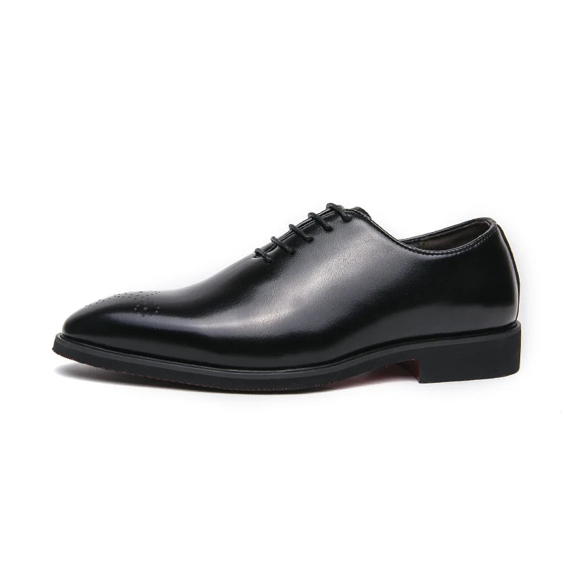 Luxury Men’s Leather Oxford Dress Shoes – High-Quality Gentleman Wedding & Office Shoes 2024