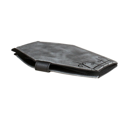 Niche Coffin-Shaped Clutch Wallet – Women's Bifold Coin Purse, Halloween Gift Idea