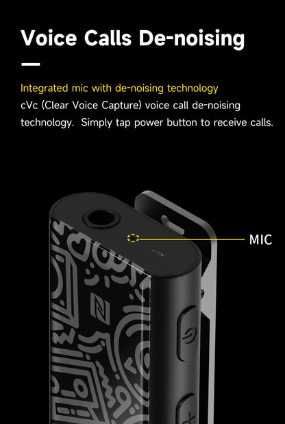 HiBy W3 II/W3 GEN 2 Type C USB DAC Dongle - Wireless Bluetooth Decoder, Headphone Amplifier, AMP, CarPlay, NFC, CVC Mic for Android & iOS