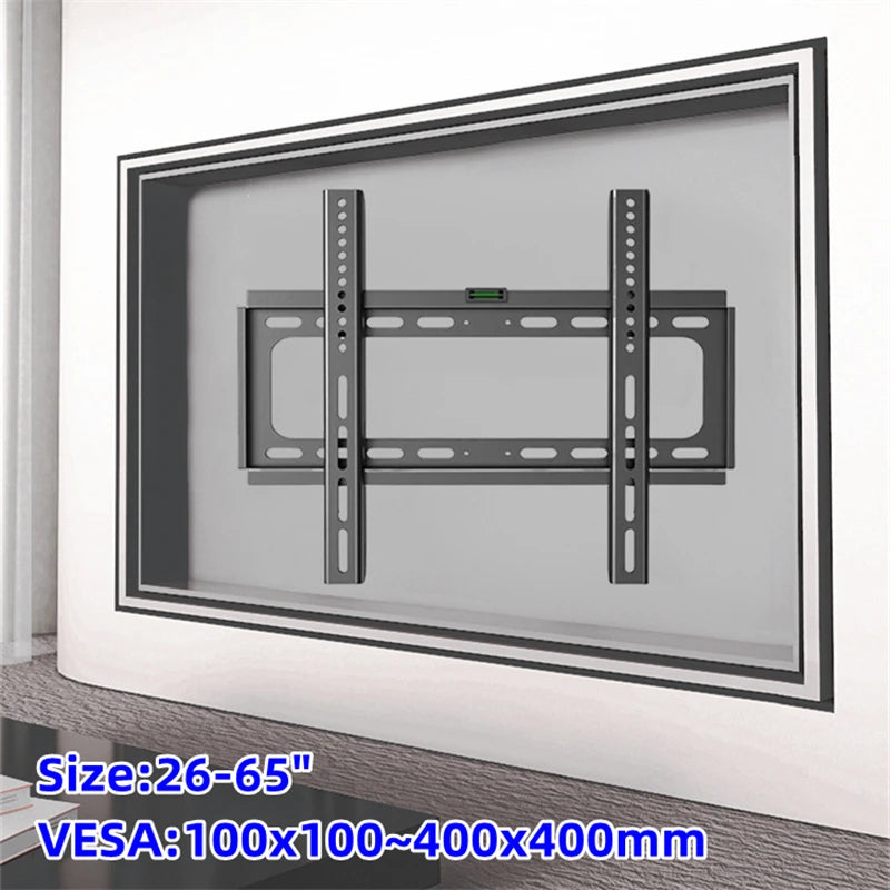 26–65in Universal TV Wall Mount – Adjustable Low Profile Bracket for LCD & LED Monitors
