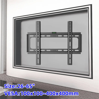 26–65in Universal TV Wall Mount – Adjustable Low Profile Bracket for LCD & LED Monitors
