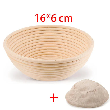 Oval Rattan Bread Proofing Basket — Wicker Dough Fermentation Sourdough Banneton Bread Basket