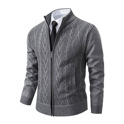 2023 Autumn & Winter Cashmere Padded Sweater Coat - Warm Casual Men’s Knitted Jacket