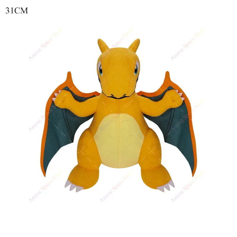 Anime Shiny Pokémon Plush Toys — Charizard, Mega Evolution X, Articuno & Lucario Stuffed Dolls Christmas Gift for Kids