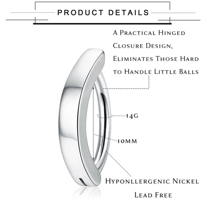 Drperfect 316L Stainless Steel Belly Button Ring – Surgical Steel Navel Piercing Jewelry for Women