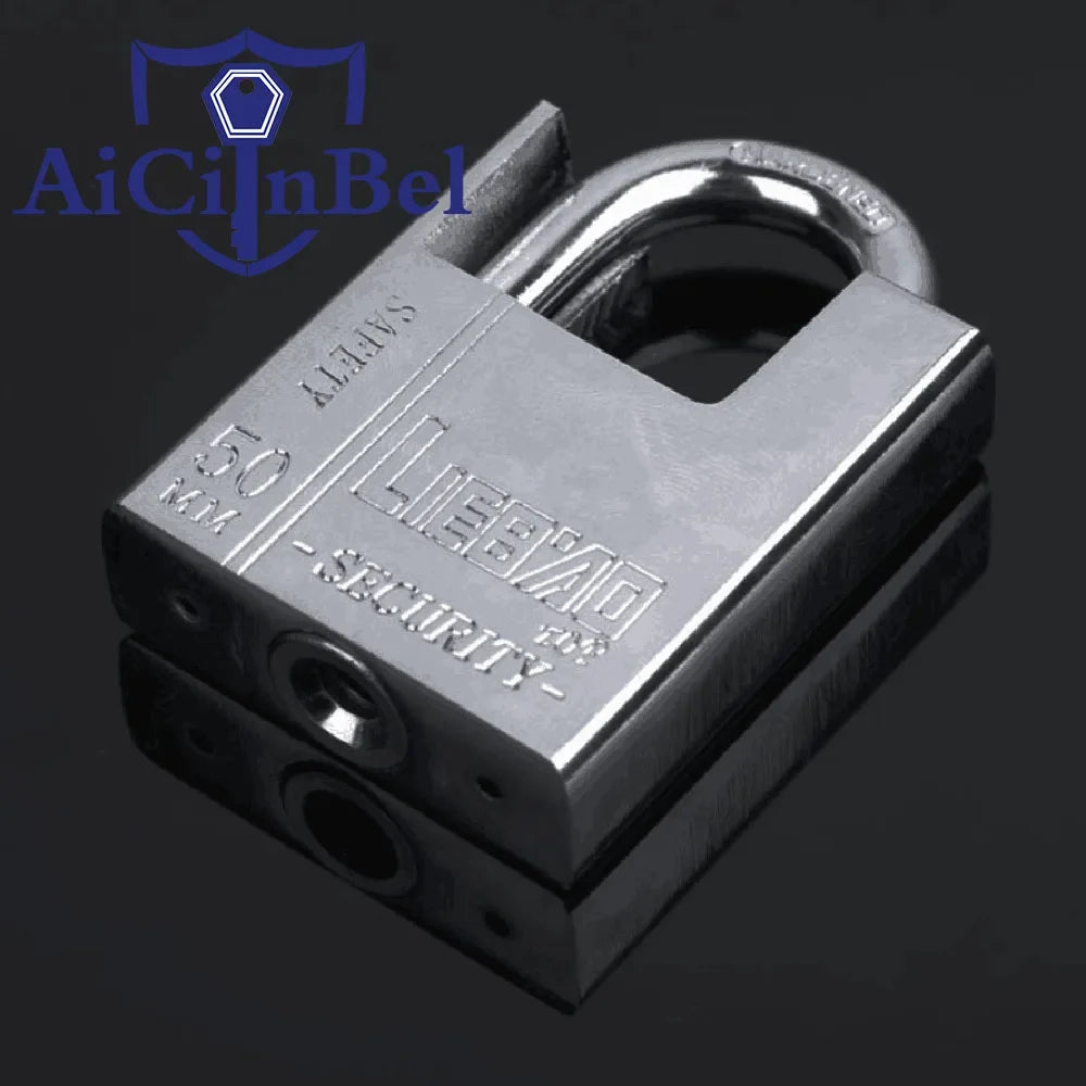 Keyed Padlock – Waterproof & Antirust Multifunctional Anti-Theft Lock, Pry Door & Window Security Lock