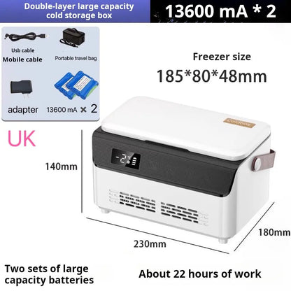 Insulin Refrigerated Box — Constant Temperature Medicine Cooler for Car Travel & Home Use