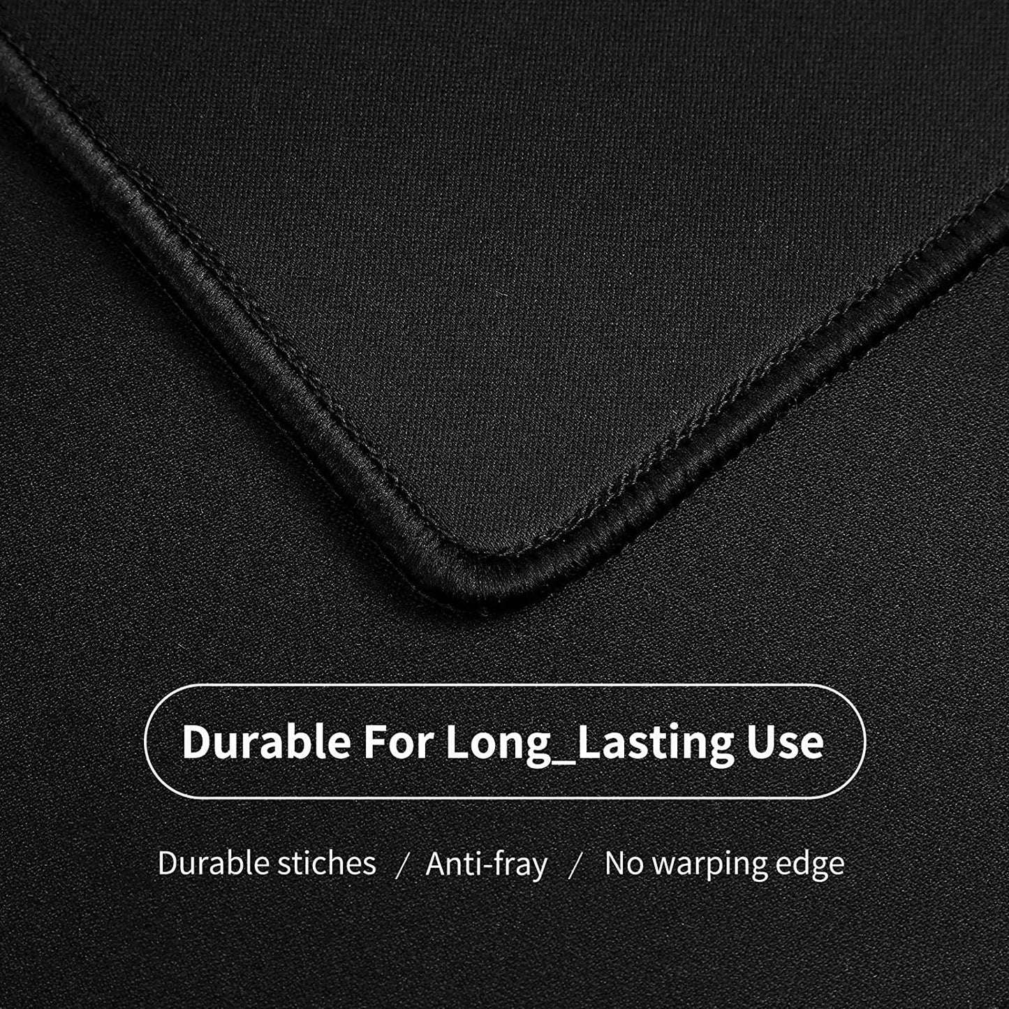 XXL Extended Gaming Mouse Pad 900x400mm – Black Desk Mat for Keyboard & Mouse, Non-Slip Computer Carpet for Office & Gaming Setup
