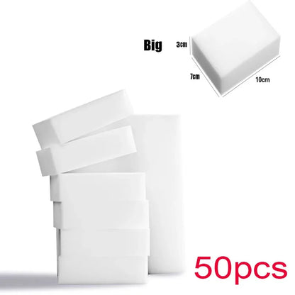 Melamine Magic Cleaning Sponges – Eraser Pads for Kitchen, Bathroom & Office, Multi-Size 10x6x2cm & 10x7x3cm