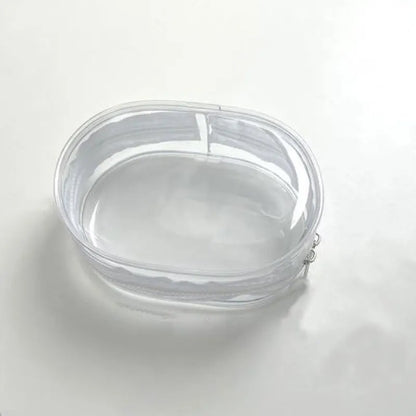 Portable Mini Clear Zipper Storage Bag Keychain – Cartoon Doll Toy, Mystery Box Organizer for Earphones, Chargers, Gift Bag for Kids