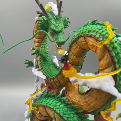 24cm Dragon Ball Anime Figure — Goku & Shenron PVC Statue for Collection & Room Decor