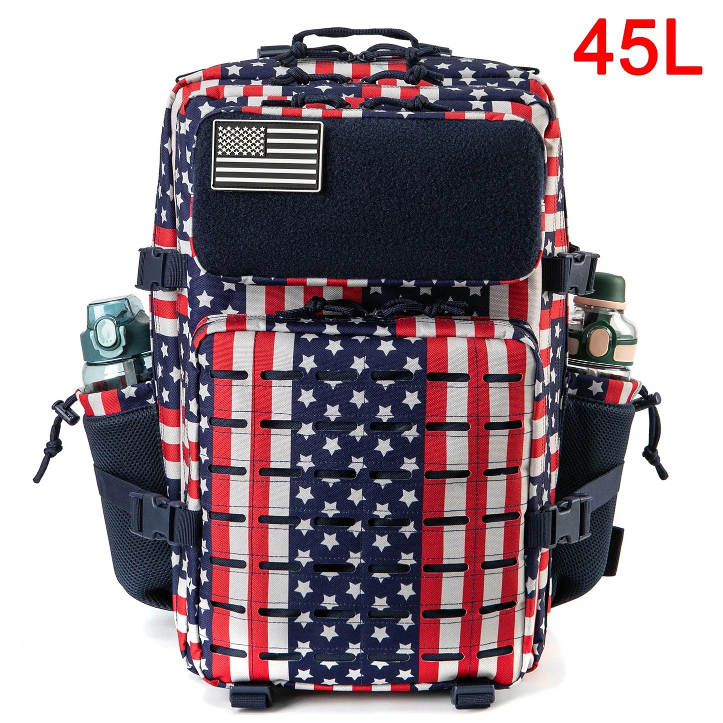 25L/45L Tactical Backpack for Men & Women – Outdoor Hiking Molle Daypack, School & Gym Rucksack with Dual Cup Holders