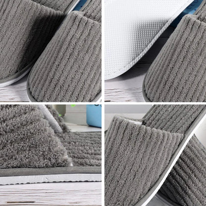 Winter Warm Plush Slippers for Women & Men – Non-Slip Fluffy Indoor House Slides for Bedroom Comfort Couple Home Shoes