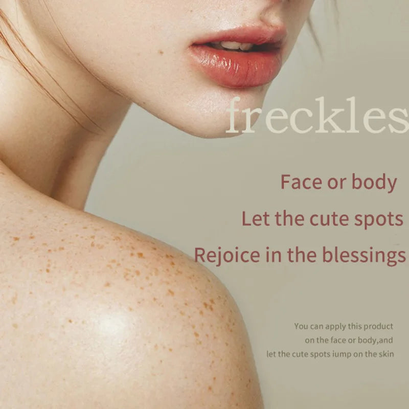 Air Cushion Freckle Stamp Kit - Lifelike Natural Simulation Fake Freckles for Face & Body, Waterproof Makeup Dot Spot Comb