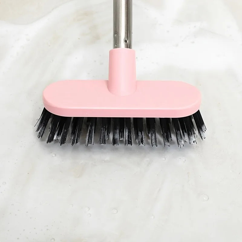 Long Handle Toilet Brush - Durable Bathroom Cleaning Brush with Stiff Bristles for Tough Stain Removal