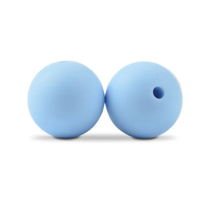 LOFCA Silicone Round Beads 20pcs - 9/12/15mm DIY Jewelry Making Beads for Bracelets, Keychains & Necklaces