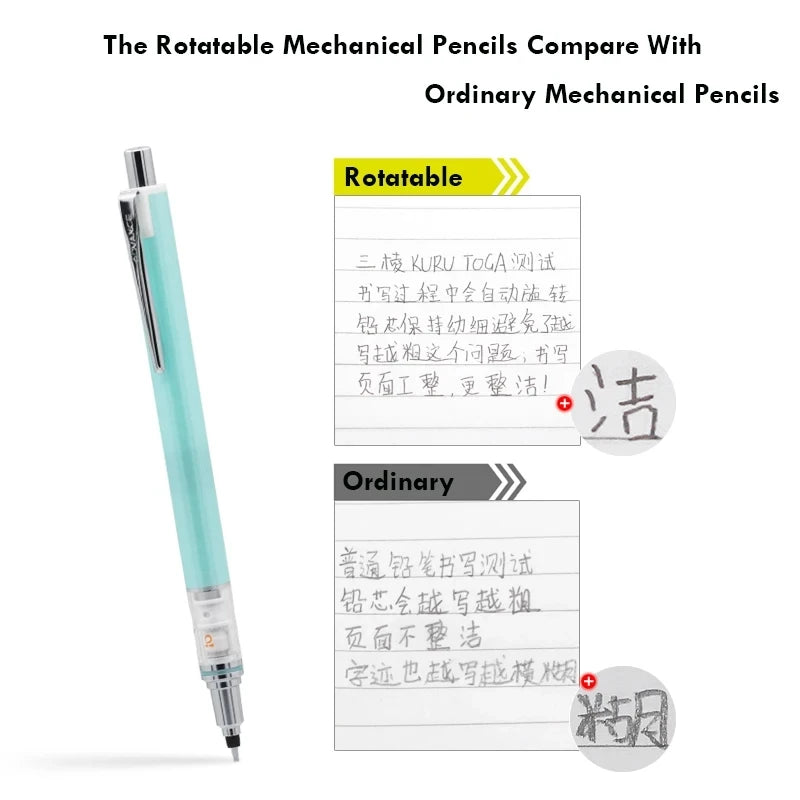Japan UNI KURA TOGA Mechanical Pencil 0.5mm: Automatic Rotation Drawing - M5-559 Special Pencil for Cute School Supplies